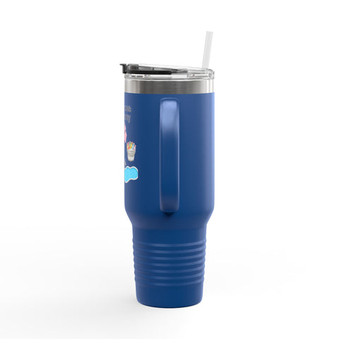 'Side Quest: Pool Party' Insulated Travel Mug, 40oz