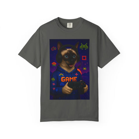 Game On Siamese Cat Unisex T-Shirt