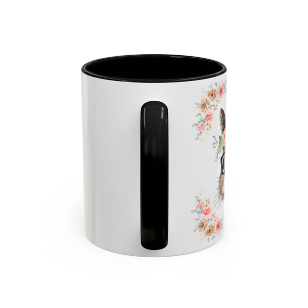 Geeky Goddess Bunny Accent Coffee Mug