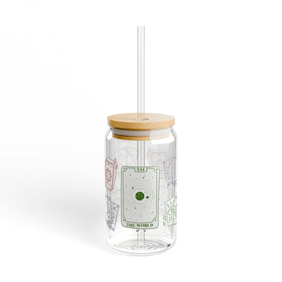 'The World' Tarot Card Sipper Glass