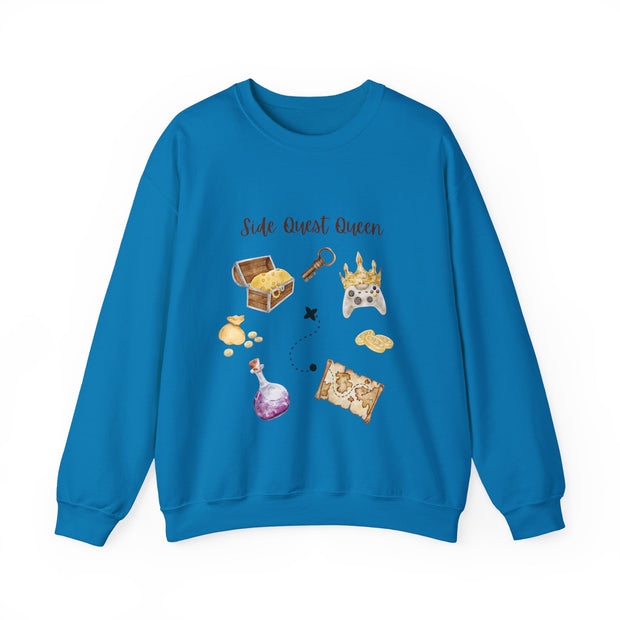'Side Quest Queen' Unisex Crewneck Sweatshirt