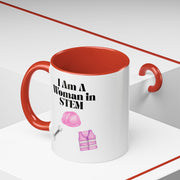 'I Am A Woman In STEM' Engineer Accent Coffee Mug