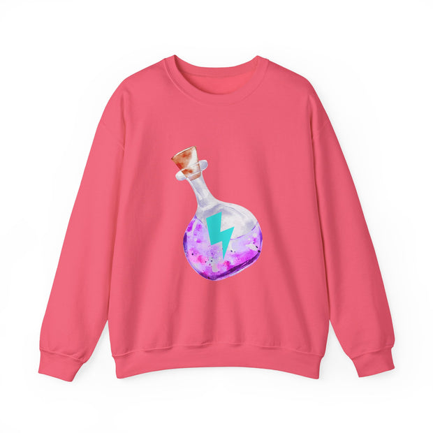 Magical Energy Purple Potion Unisex Crewneck Sweatshirt