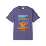 Gravy Loading Unisex Tee, Funny Foodie T-Shirt for Thanksgiving, Casual Wear, Gamer Gift, Comfort Fit