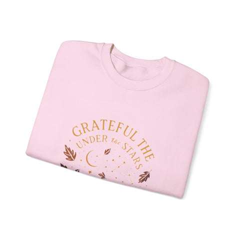 Grateful Under the Stars Sweatshirt - Cozy Unisex Crewneck, Perfect for Fall, Thanksgiving, Gift for Friends, Family