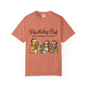 Pawdility Pub Holiday T-Shirt, Dog Lover Gift, Festive Pet Apparel, Cute Animal Tee, Merry Christmas Shirt, Pet-Themed Tee