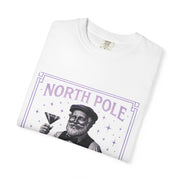 North Pole Speakeasy T-Shirt, Holiday T-Shirt, Unisex Christmas Tee, Vintage Style Tee, Fun Santa Shirt, Festive Gift Idea
