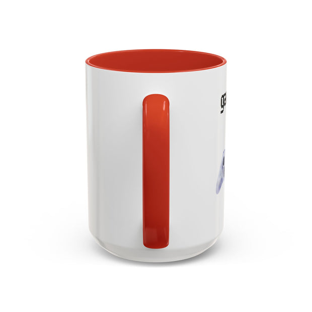 'Game On, Coffee First' Accent Coffee Mug