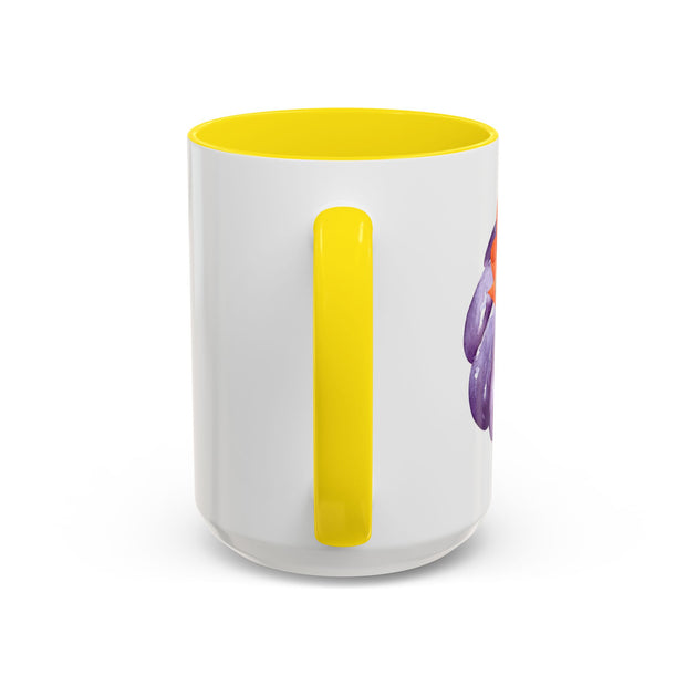 Purple Pumpkin Wrapped In A Bow Accent Coffee Mug