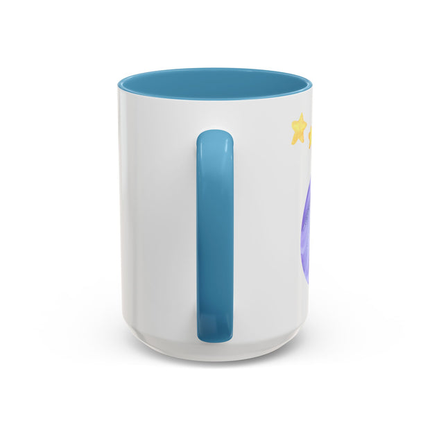 Astronaut Taking Off In Space Accent Coffee Mug