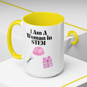 'I Am A Woman In STEM' Engineer Accent Coffee Mug