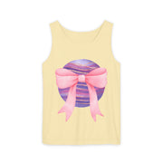 Pink/Purple Planet Wrapped In Bow Unisex Tank Top