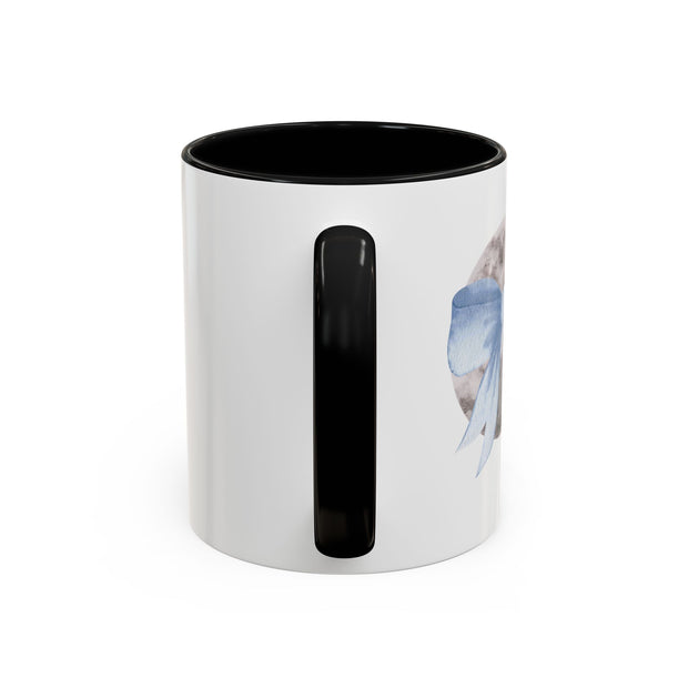 Moon Wrapped In A Bow Accent Coffee Mug