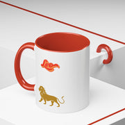 'Leo' Zodiac Accent Coffee Mug
