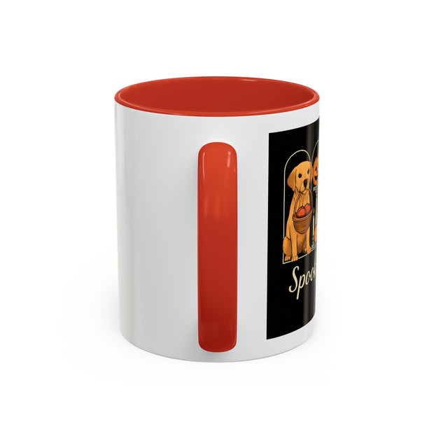 Spooky Season Golden Retriever Accent Coffee Mug