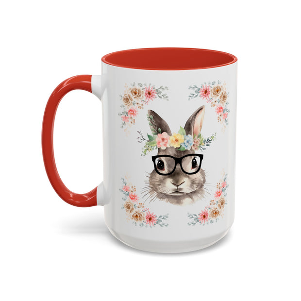 Geeky Goddess Bunny Accent Coffee Mug