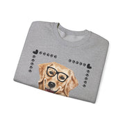 Geeky Good Golden Retriever Unisex Crewneck Sweatshirt