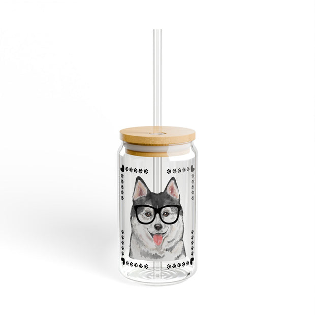 Geeky Good Siberian Husky Sipper Glass