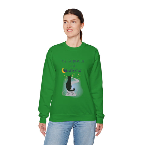 'My Patronus Is A Black Cat' Unisex Crewneck Sweatshirt