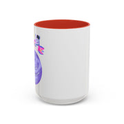 Astronaut Taking Off In Space Accent Coffee Mug