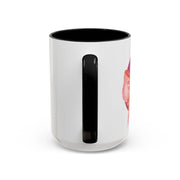 Pink/Yellow Planet Wrapped In A Bow Accent Coffee Mug