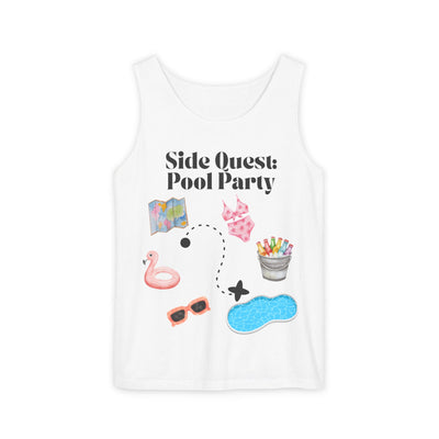 'Side Quest: Pool Party' Unisex Tank Top