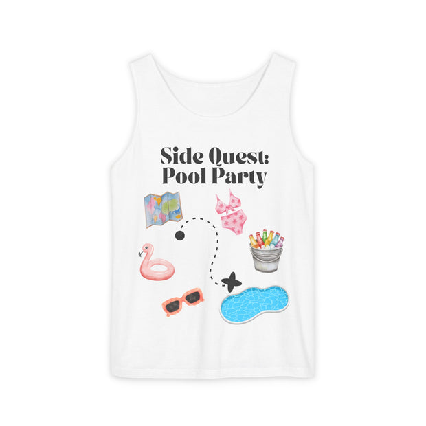 'Side Quest: Pool Party' Unisex Tank Top