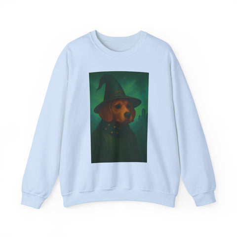 Magical Dog Beagle Wizard Sweater, Cozy Fall Fashion, Halloween Apparel, Unique Gift for Dog Lovers, Unisex Crewneck Sweatshirt