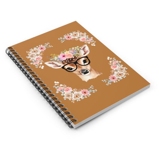 Geeky Goddess Deer Spiral Notebook