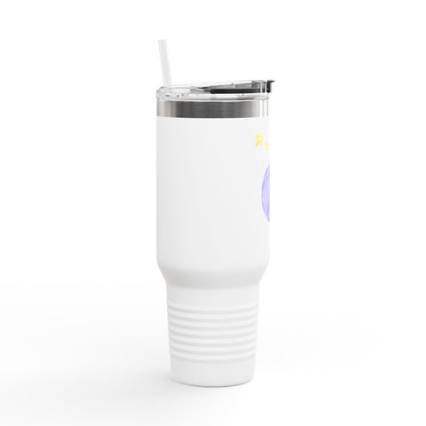 Astronaut Taking Off In Space Insulated Travel Mug, 40oz