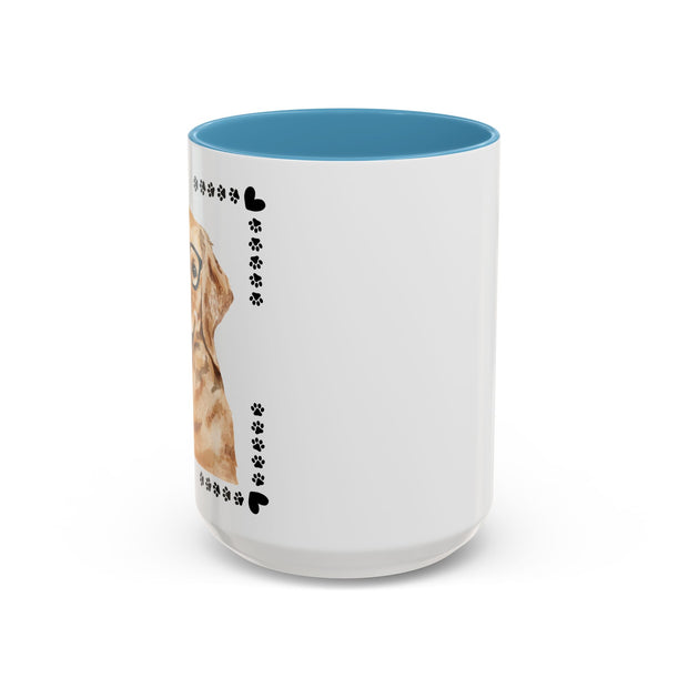 Geeky Good Golden Retriever Accent Coffee Mug