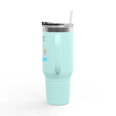 'Side Quest: Pool Party' Insulated Travel Mug, 40oz