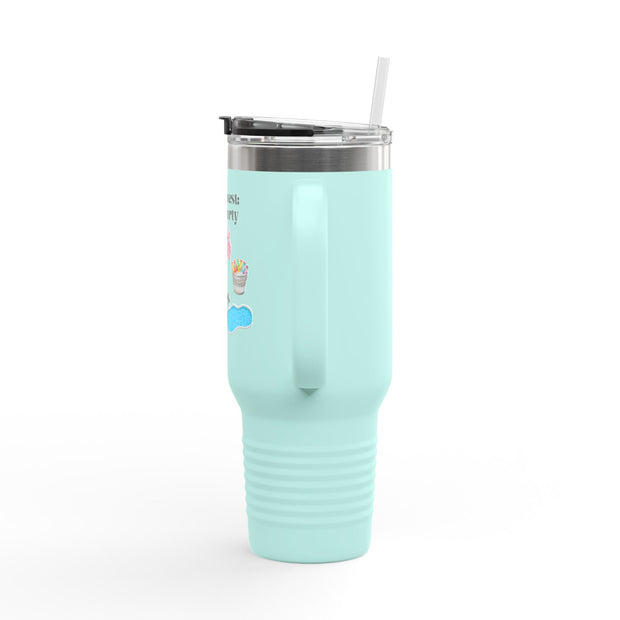 'Side Quest: Pool Party' Insulated Travel Mug, 40oz