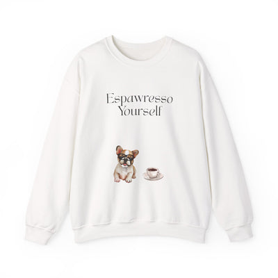 'Espawresso Yourself' French Bulldog Unisex Crewneck Sweatshirt