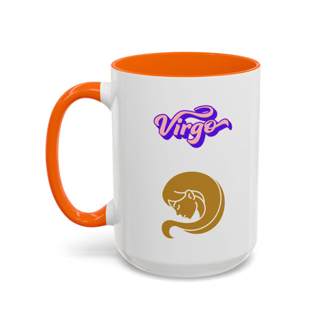 'Virgo' Zodiac Accent Coffee Mug