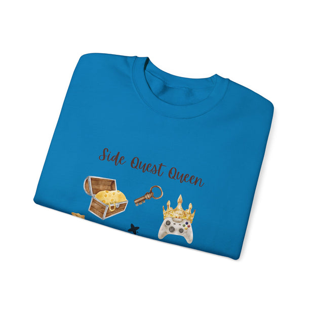 'Side Quest Queen' Unisex Crewneck Sweatshirt