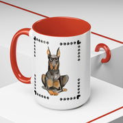 Geeky Good Doberman Accent Coffee Mug