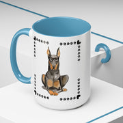 Geeky Good Doberman Accent Coffee Mug