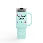 'This Bride Needs Boba' Insulated Travel Mug, 40oz