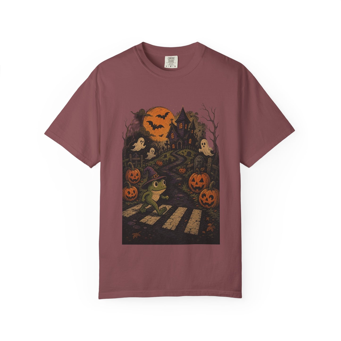 Haunted Frog Crossing T-shirt | Halloween Haunted House, Jack-o'-Lanterns