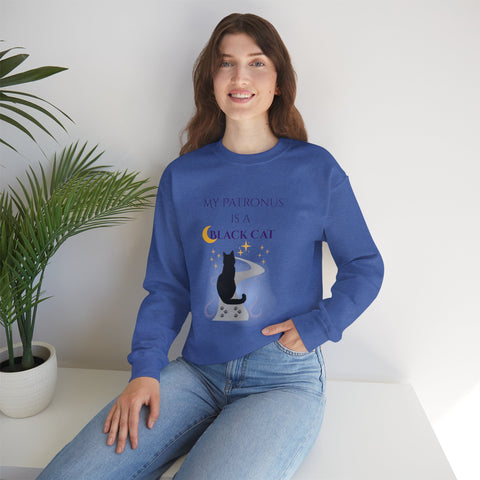 'My Patronus Is A Black Cat' Unisex Crewneck Sweatshirt