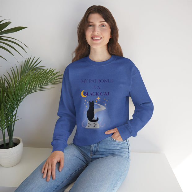 'My Patronus Is A Black Cat' Unisex Crewneck Sweatshirt