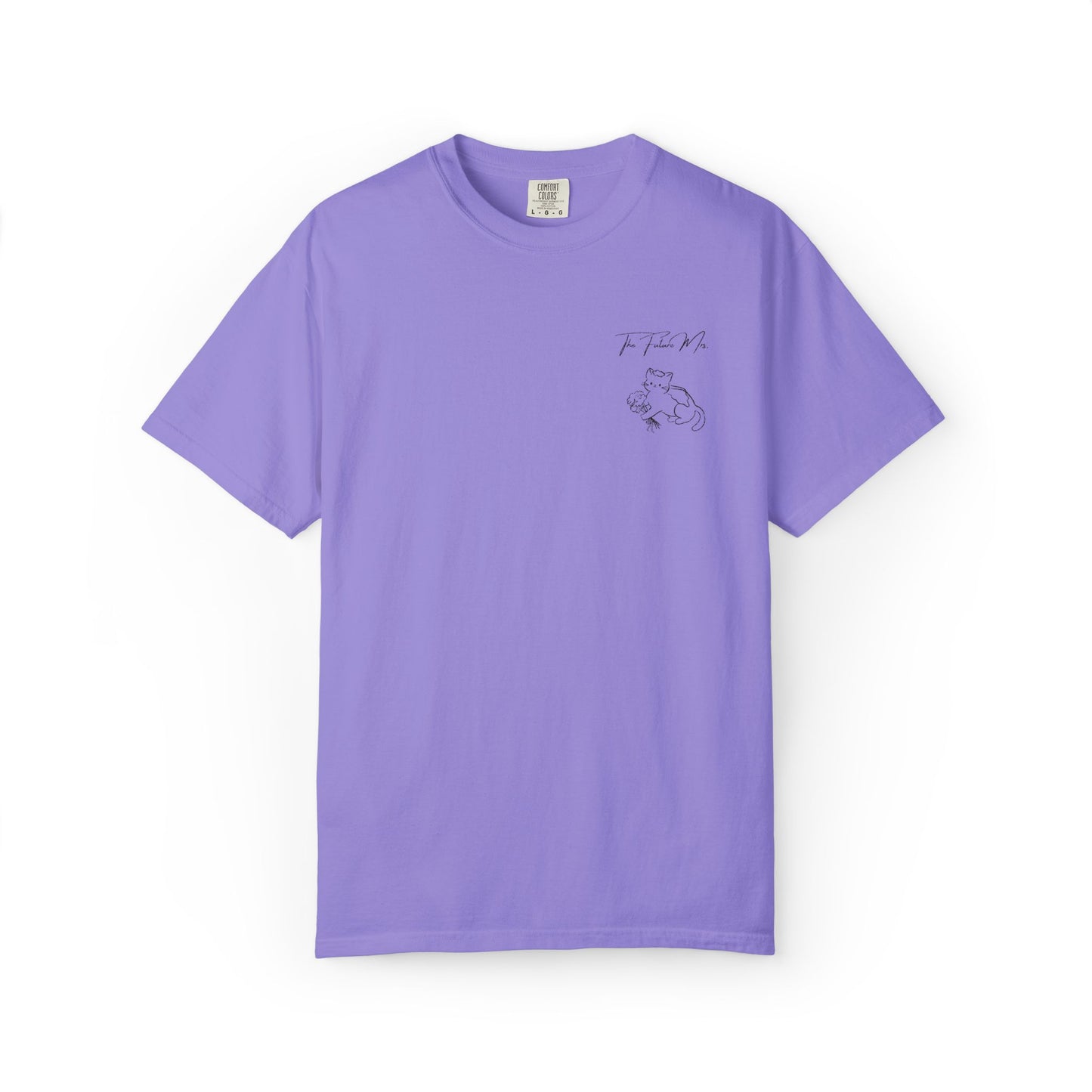 The Future Mrs Shirt, Cat Bride Embroidered Tee, Minimalist Bridal Shower Shirt, Coquette Wedding Tee, Future Wife Shirt