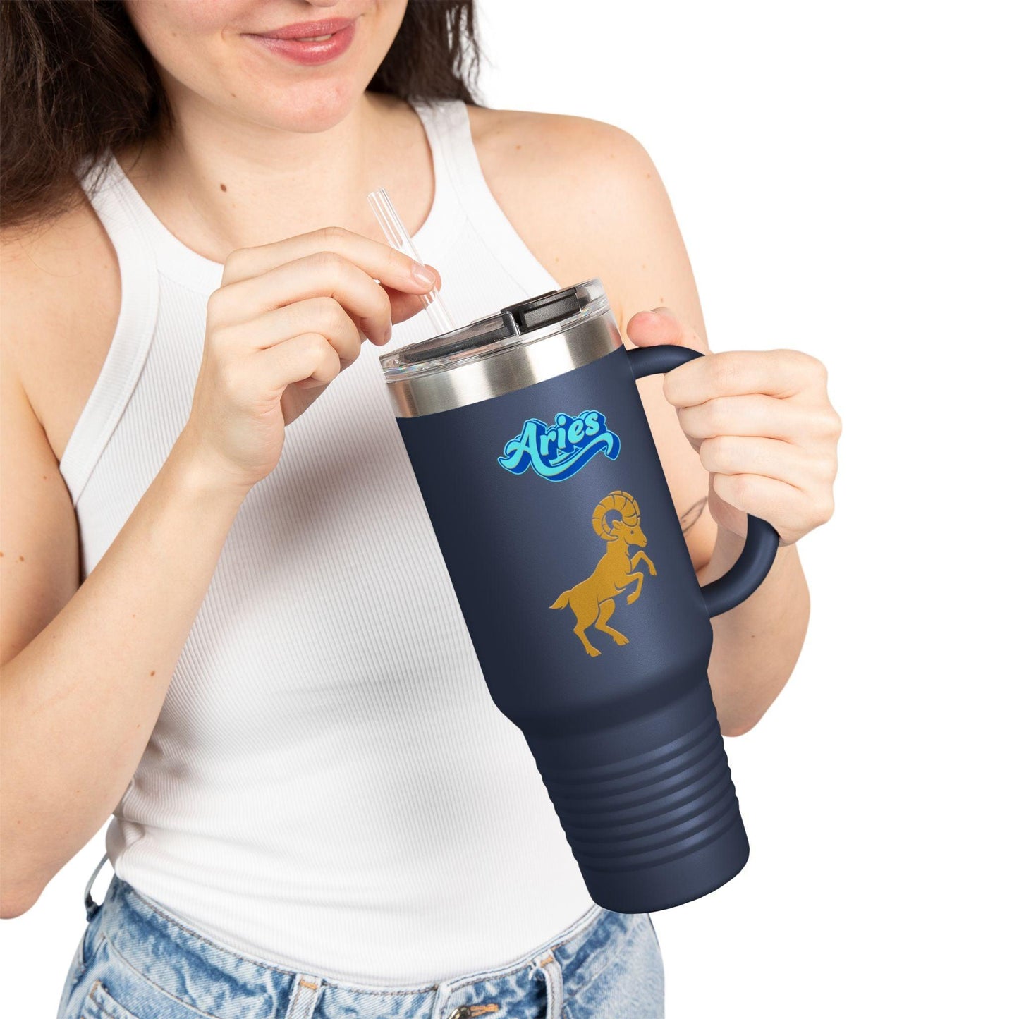 'Aries' Zodiac Insulated Travel Mug, 40oz