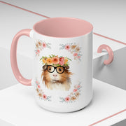 Geeky Goddess Guinea Pig Accent Coffee Mug