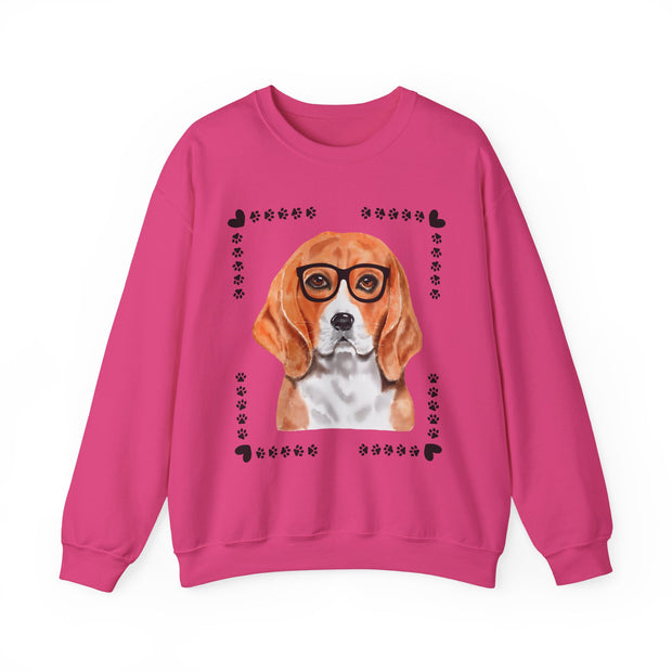 Geeky Good Beagle Unisex Crewneck Sweatshirt