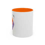 Purple Pumpkin Wrapped In A Bow Accent Coffee Mug