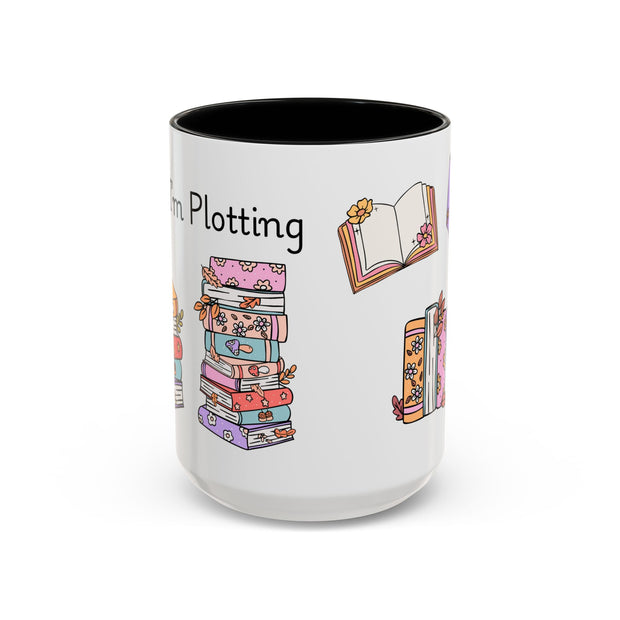 'Shhh...I'm Plotting' Accent Coffee Mug