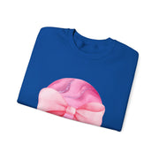Pink Planet Wrapped In A Bow Unisex Crewneck Sweatshirt