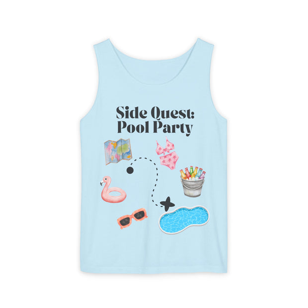 'Side Quest: Pool Party' Unisex Tank Top